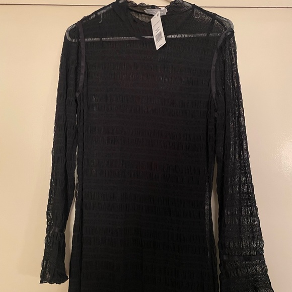 Jonathan Simkhai Standard smocked-detail long-sleeved dress - Picture 9 of 10